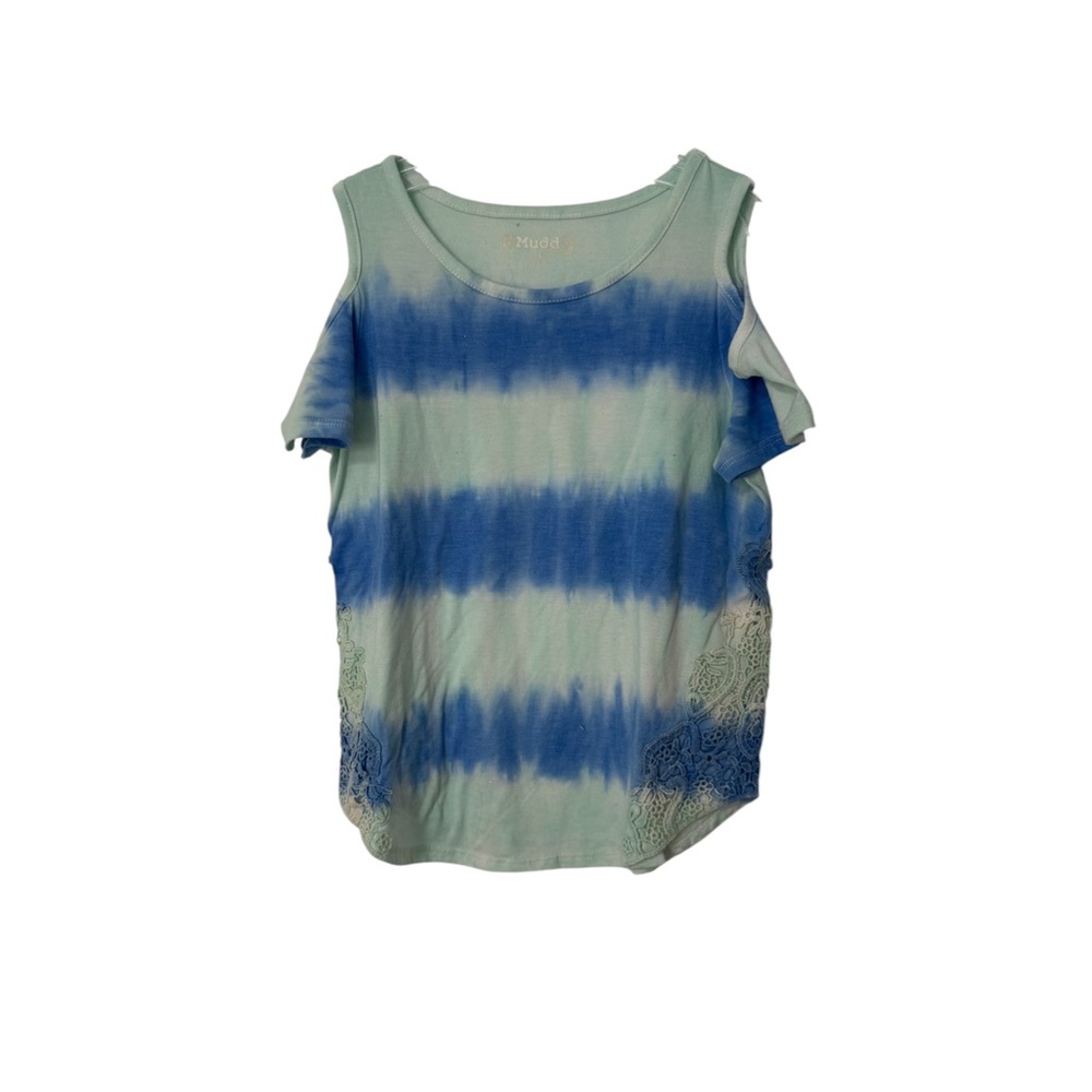 Mudd Blue and White Striped Tank Top Girls Size 10